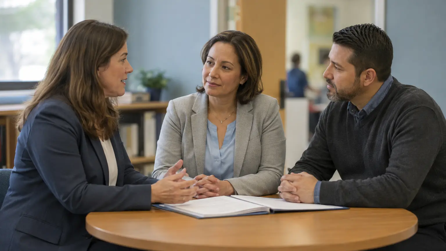 Educators and families communicating effectively, language interpretation services for schools in Ohio.